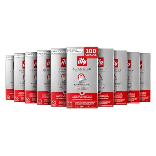illy Caffè in Capsule Compatibili in Alluminio Classico, 100% Arabica (100 Capsule)