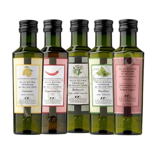 Set Degustazione Olio Extra Vergine di Oliva Aromatizzato 5x100ml - 13 di Ilaria
