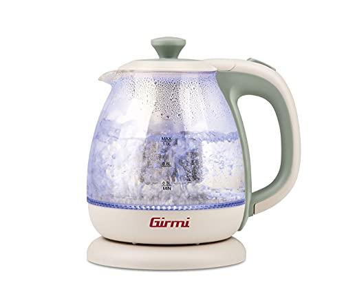 Girmi BL41 Bollitore + Tisaniera in Vetro Verde Acqua