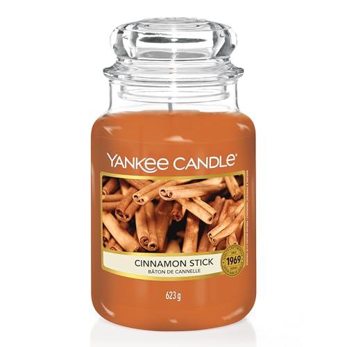 Yankee Candle Candela Profumata in Giara Grande | Bastoncino di Cannella | Durata Fino a 150 Ore | Cinnamon Stick