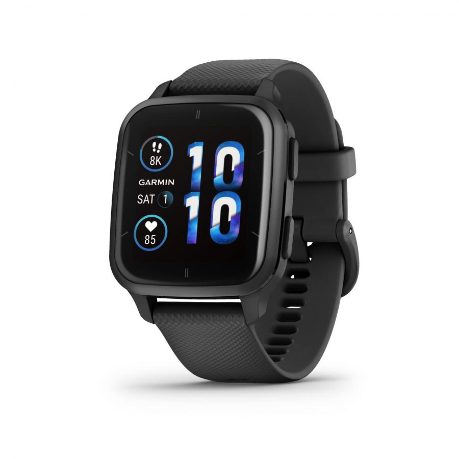 Garmin Venu Sq 2 Music Edition Smartwatch - Black/Slate