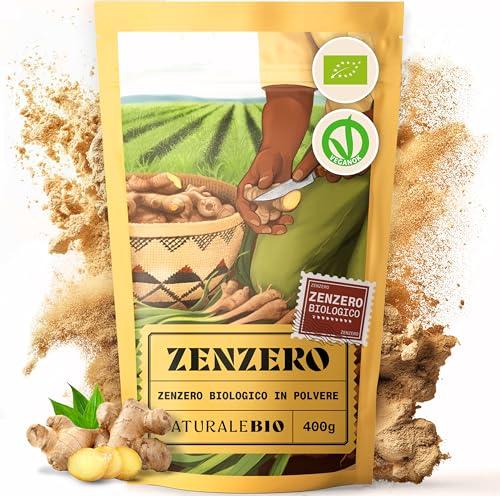 NaturaleBio Zenzero in Polvere Bio 100% Puro - 400g