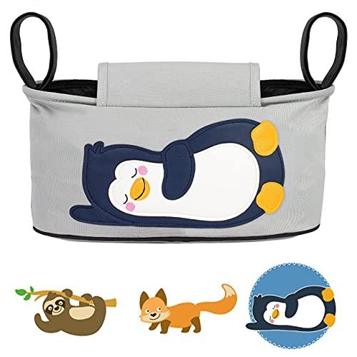GLÜCKSWOLKE Borsa per Passeggino Pinguino Grigio