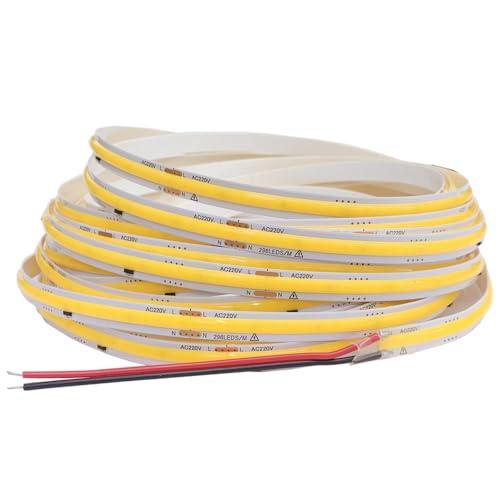 Striscia LED COB 220V - 10 Metri, Bianco Naturale 4000K, Alta Luminosità
