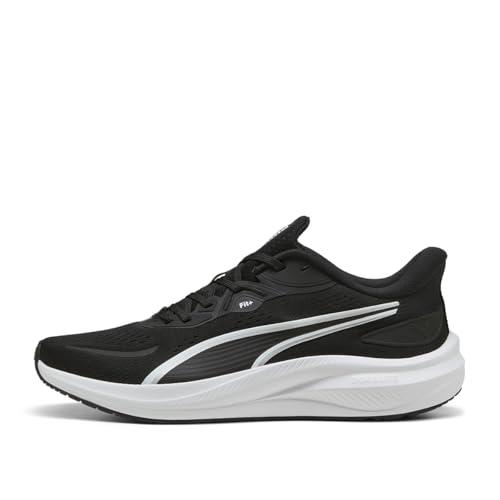 PUMA Skyrocket Lite 2 Scarpe da Running Unisex, Nero Bianco Argento