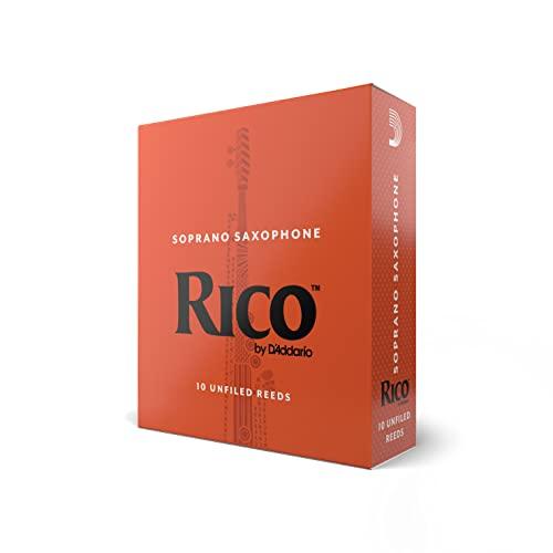 Confezione da 10 ance Rico per sassofono soprano, durezza 2,0