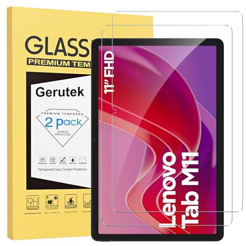 Gerutek 2 Pezzi Pellicola Protettiva per Lenovo Tab M11 11 pollici 2024, TB-330FU / TB330XU / TB-331FC Pellicola in Vetro Temperato per Lenovo Tab M11 [Ultra Trasparente] [Anti-graffio] [Bubble-Free]