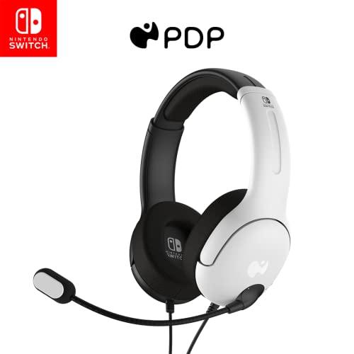 PDP Gaming LVL40 Wired Stereo Gaming Headset: Black & White - Nintendo Switch