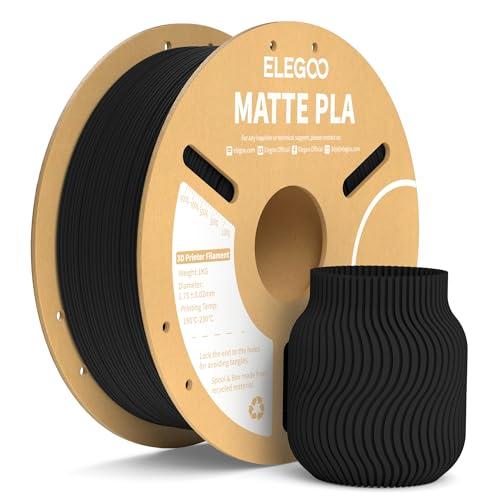 ELEGOO Filamento PLA Matte Nero 1 kg