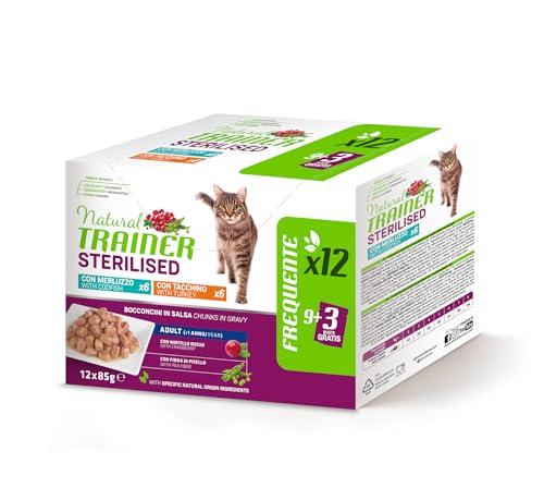 Natural Trainer Sterilized Adult Multipack Tacchino e Merluzzo