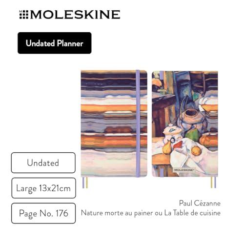 Moleskine Agenda Settimanale Non Datata 12 Mesi Impressionismo, Large