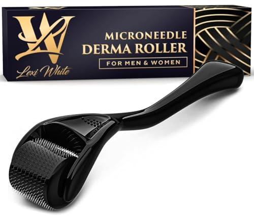 Derma Roller 0,5mm in Titanio - Microneedling Professionale per Viso, Barba e Capelli