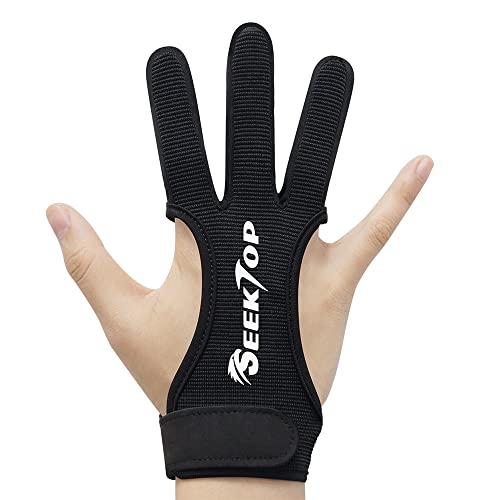 Seektop Guanto da Tiro con l'Arco a 3 Dita
