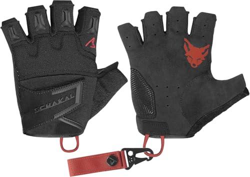 ACE Schakal Guanti tattici senza dita Nero/Rosso M