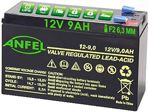 Batteria Ermetica al Piombo 12V 9Ah Ricaricabile per UPS e Sistemi di Videosorveglianza
