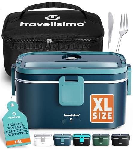 TRAVELISIMO Scaldavivande Elettrico Portatile Extra Grande 1,8L 80W