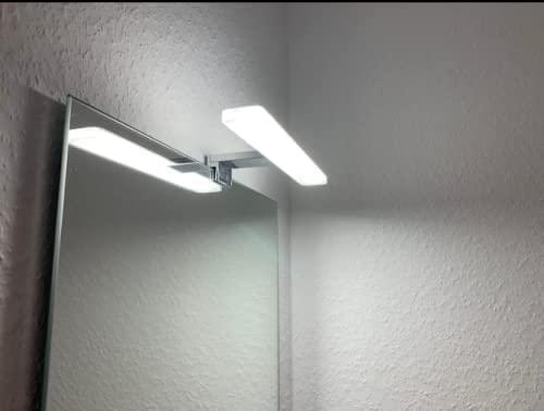 YIQAN Lampada da Bagno LED 40cm - Illuminazione Specchio Bianco Caldo