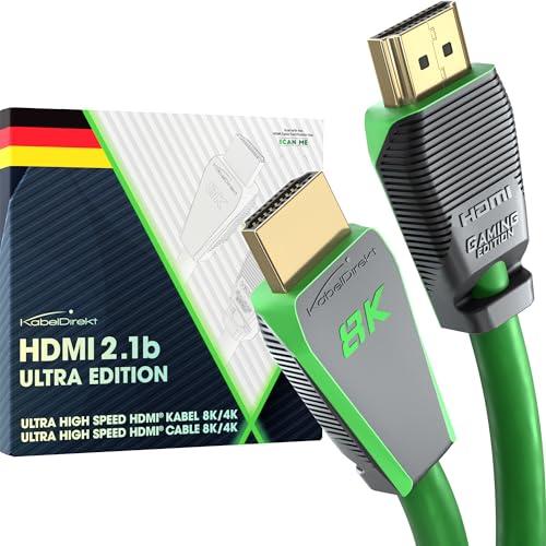 KabelDirekt - Cavo HDMI 2.1 8K, Edizione Gamer Certificata - 2 m