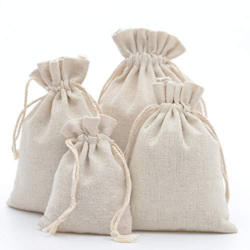 Sacchetti Regalo in Cotone Dahi con Coulisse - 20 Pezzi (16 x 22 cm)