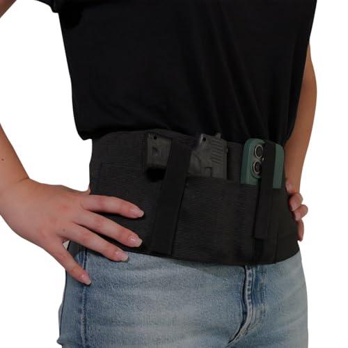 KDOTS Fondina Pistola Nascosta Tattica - Cintura Antiscippo Elastica Multiuso - Porta Accessori Universale