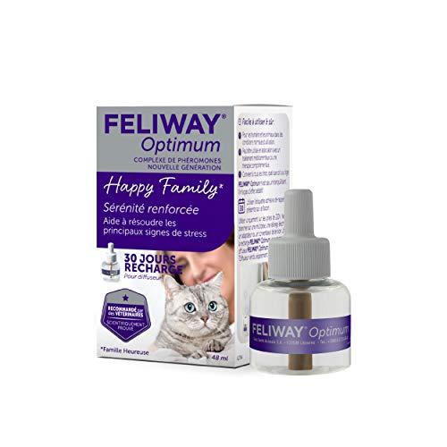 Feliway Optimum - Ricarica per Diffusore Antistress per Gatti 48 ml