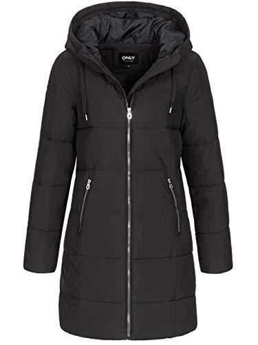 Only Onldolly Long Puffer Coat (CC) Cappotto, Nero (Black), L Donna
