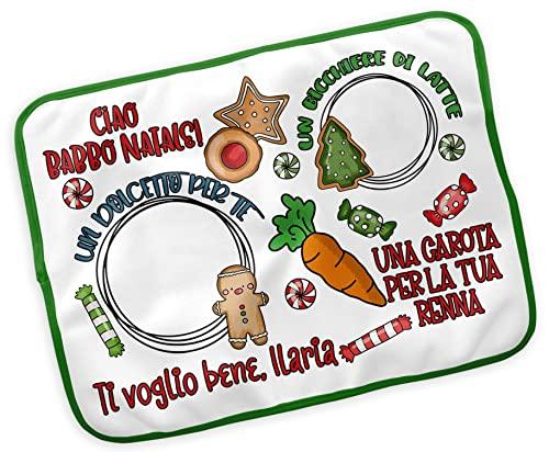 Tovaglietta Personalizzata Nome Bambino - Motivo Natalizio