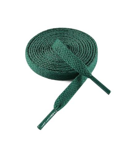 VSUDO Lacci Piatti Verde Scuro per Scarpe da Ginnastica