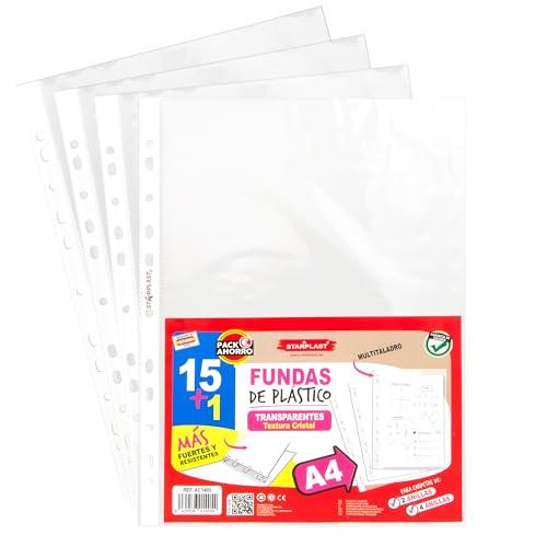 Starplast Buste Trasparenti A4 Texture Cristallo - 16 Pezzi