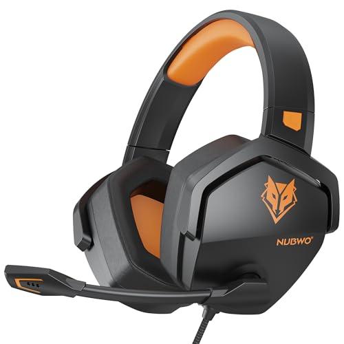 NUBWO Cuffie Gaming Gialle per PS4, PS5, PC, Xbox One