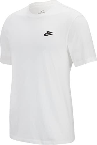 Nike M NSW Club Tee Maglietta Uomo Bianco/Nero