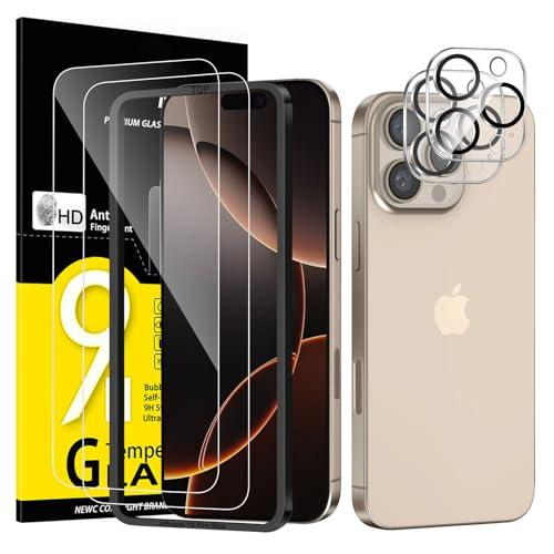 NEW'C Pellicola Vetro Temperato per iPhone 16 Pro Max (6,9 pollici) - 2 Pezzi