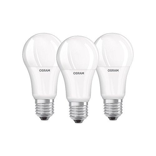 Osram Base Clas a Lampada LED E27, 13 W, Luce Calda, 3 Unità (Confezione da 1)
