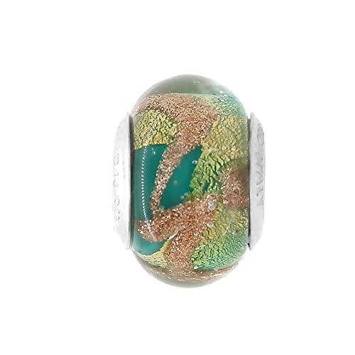 Charm Murrina in Vetro Originale di Murano e Argento 925 Venetiaurum