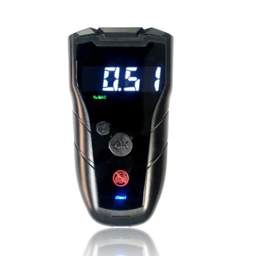 iBACheck Etilometro Portatile con Display a LED. Alco Test Ricaricabile a Basso consumo energetico. Alcool Test Compatto e Facile da Usare