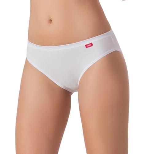 Liabel - Slip Donna Cotone Pacco da 6 Mutande Donna Elastico Comfort Cotone Nere o Bianche Anti Irritazioni Cotone sulla Pelle