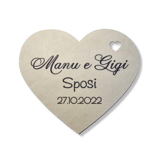 ArtigianeriA - Set di Etichette Personalizzate in Cartoncino Pergamena Avorio