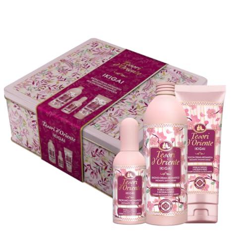 Tesori d'Oriente Ikigai Set Regalo: Doccia Crema, Bagno Crema e Profumo Aromatico