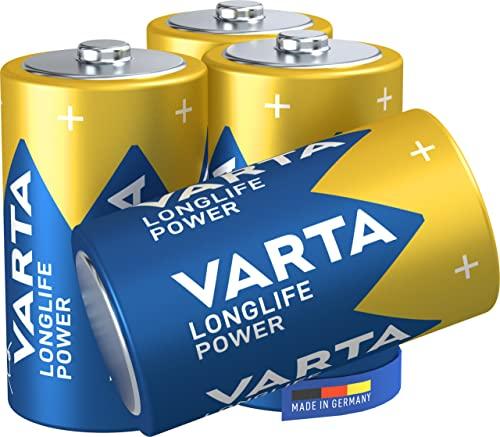VARTA Longlife Power D LR20 - Pacco da 4 Batterie Alcaline