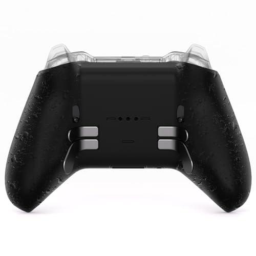 eXtremeRate Cover Posteriore Ricambio per Xbox Elite Series 2 Controller,Custodia Copertura Scocca Trigger Stop per Xbox Elite Series 2 Core Wireless Controller Model 1797-Nero Antiscivolo