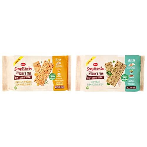 Semplicissimi Doria Crackers Zucca, Rosmarino e Semi di Miglio Bianco - 280g