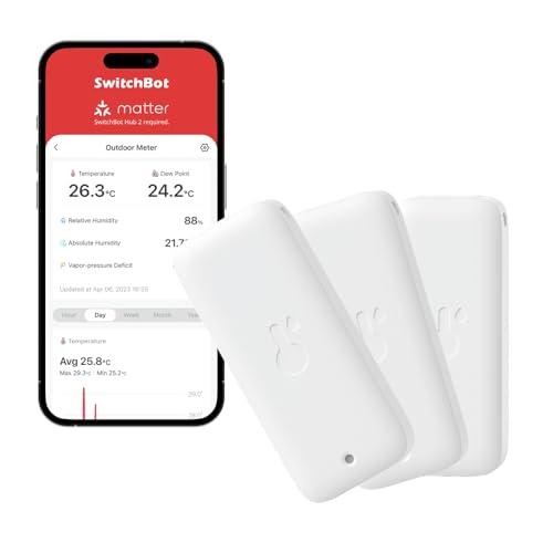 SwitchBot Termoigrometro da Esterno (3 Pezzi)