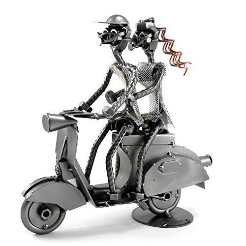 Coppia in Vespa in Metallo - Idea Regalo Artigianale Made in Italy