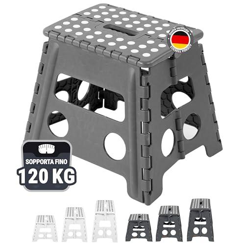 Sgabello Pieghevole ZOLLNER Grigio - Altezza 30 cm