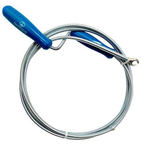 THORQUE - Sonda Sturatubi 1.5 Metri: La Soluzione Definitiva per Scarichi Liberi