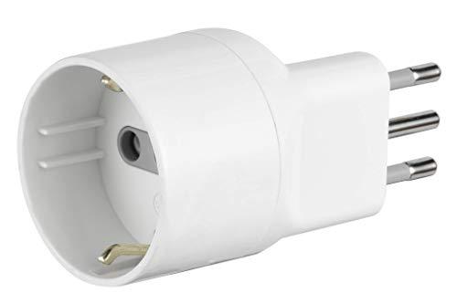 Electraline 71020 Adattatore Salvaspazio Schuko a Spina Italiana 10A