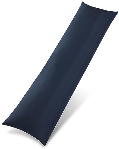 Utopia Bedding Cuscino per Dormire Laterale, Gravidanza e Maternità - 40x145 cm, Blu Navy