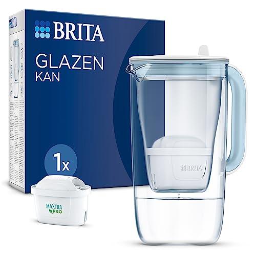 BRITA Caraffa filtro vetro blu (2,5l) con filtro MAXTRA PRO All-in-1