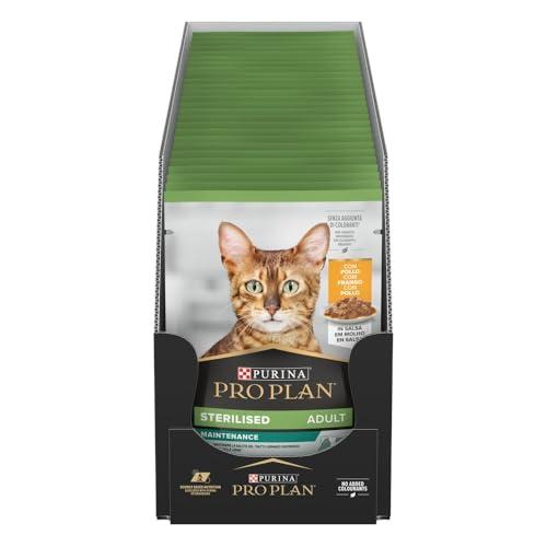 PURINA PRO PLAN Adult Sterilised Maintenance Pollo in Salsa - 26 x 85g