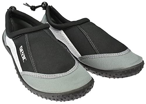 SEAC Unisex - Adulto Scarpe da Scoglio, Asciugatura Rapida, Scarpe per Il Mare, la Spiaggia e la Piscina, Grigio, 36 EU